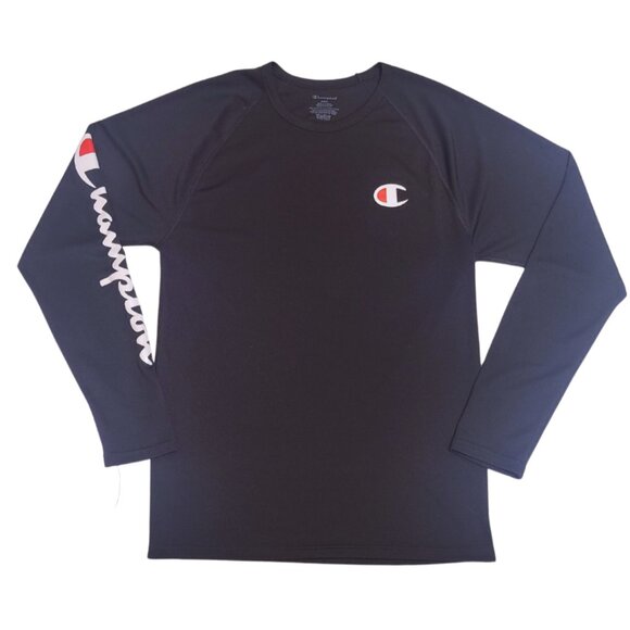 Champion Long Sleeve Black Shirt, Size Medium - Picture 5 of 9